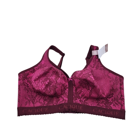 Cacique Women's Cotton Full Coverage Unlined No Wire Bra - 40DDD - Picture 1 of 8